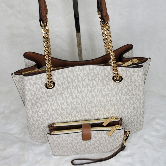 NWT Michael Kors 2 SET Shoulder Bag Purse Wallet Designer - Picture 11 of 13